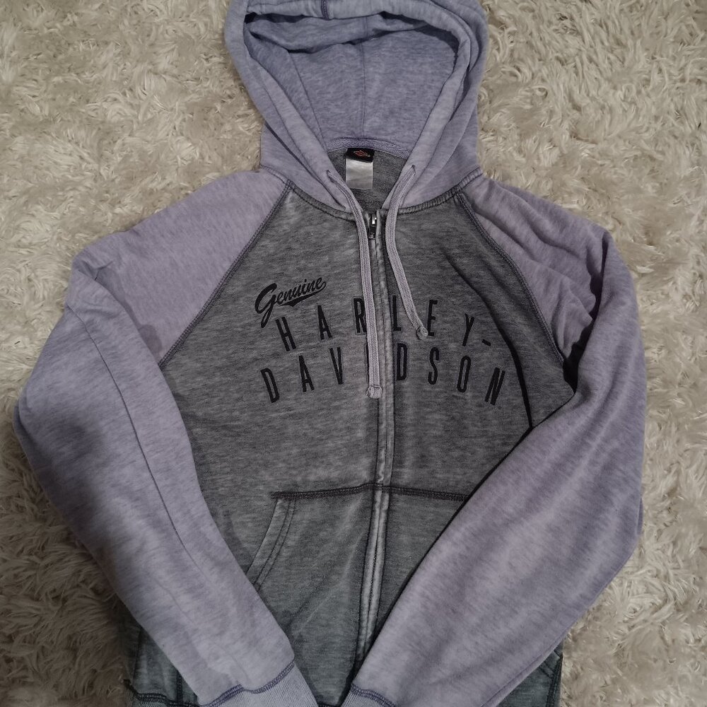 Womans Harley Davidson vintage zipper sweater size L
